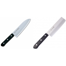 AKCE 1+1 Japonský Santoku nůž Tojiro Western 170mm + Japonský Nakiri nůž Tojiro Western 165mm