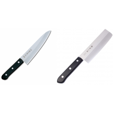 AKCE 1+1 Japonský šéfkuchařský nůž Tojiro Western, 180mm (F-312) + Japonský Nakiri nůž Tojiro Western 165mm