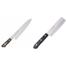 AKCE 1+1 Japonský šéfkuchařský nůž Tojiro Western F-809, 240mm + Japonský Nakiri nůž Tojiro Western 165mm
