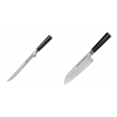AKCE 1+1 Filetovací nůž Samura Mo-V (SM-0048), 218 mm + Santoku...