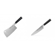 AKCE 1+1 Kuchařský nůž-sekáček Samura Mo-V (SM-0040), 180mm +...