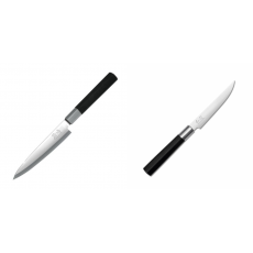 AKCE 1+1 Plátkovací nůž KAI Wasabi Black Yanagiba 155mm + Steakový nůž KAI Wasabi Black 110mm