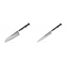 AKCE 1+1 Santoku nůž Samura Bamboo (SBA-0094), 160 mm + Univerzální nůž Samura Bamboo (SBA-0023), 150 mm