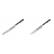 AKCE 1+1 Nůž na chléb Samura Bamboo (SBA-0055), 200 mm + Univerzální nůž Samura Bamboo (SBA-0023), 150 mm