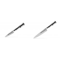 AKCE 1+1 Nůž na ovoce a zeleninu Samura Bamboo (SBA-0010), 80 mm + Univerzální nůž Samura Bamboo (SBA-0023), 150 mm