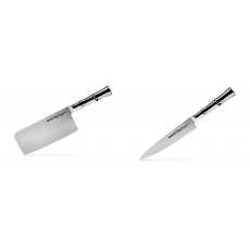 AKCE 1+1 Kuchyňský nůž-sekáček Samura Bamboo (SBA-0040), 180 mm + Univerzální nůž Samura Bamboo (SBA-0023), 150 mm
