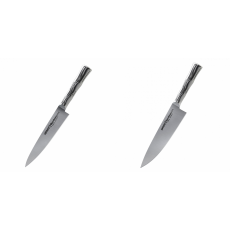 AKCE 1+1 Univerzální nůž Samura Bamboo (SBA-0021), 125 mm + Šéfkuchařský nůž Samura Bamboo (SBA-0085), 200 mm