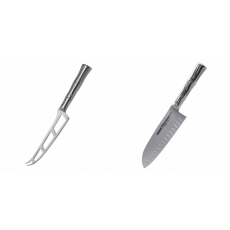 AKCE 1+1 Nůž na sýr Samura Bamboo (SBA-0022), 135 mm + Santoku nůž Samura Bamboo (SBA-0094), 160 mm
