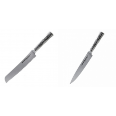 AKCE 1+1 Nůž na chléb Samura Bamboo (SBA-0055), 200 mm + Filetovací nůž Samura Bamboo (SBA-0045), 200 mm
