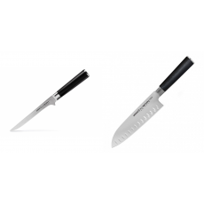 AKCE 1+1 Vykosťovací nůž Samura MO-V (SM-0063), 150mm + Santoku nůž Samura Mo-V (SM-0094), 180mm
