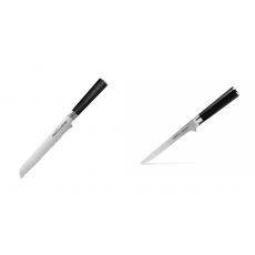 AKCE 1+1 Nůž na chléb a pečivo Samura MO-V (SM-0055), 230 mm + Vykosťovací nůž Samura MO-V (SM-0063), 150mm