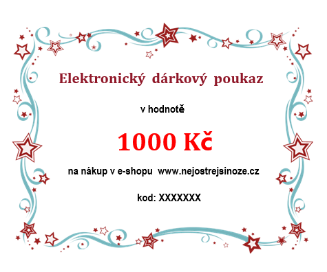 Elektronický dárkový poukaz v hodnotě 1000 Kč