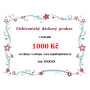 Elektronický dárkový poukaz v hodnotě 1000 Kč