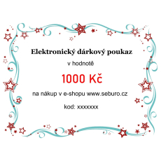 Elektronický dárkový poukaz v hodnotě 1000 Kč