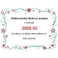 Elektronický dárkový poukaz v hodnotě 2000 Kč