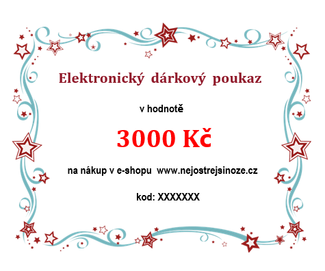 Elektronický dárkový poukaz v hodnotě 3000 Kč