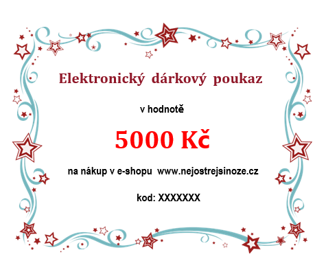 Elektronický dárkový poukaz v hodnotě 5000 Kč