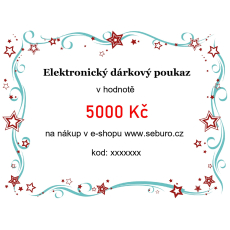 Elektronický dárkový poukaz v hodnotě 5000 Kč