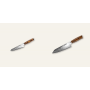 AKCE 1+1 Honesuki (vykosťovací, univerzální) nůž Seburo SUBAJA Damascus 130mm + Kiritsuke (mistr-šéf, santoku) nůž Seburo SUBAJA Damascus 180mm
