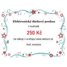 Elektronický dárkový poukaz v hodnotě 250 Kč