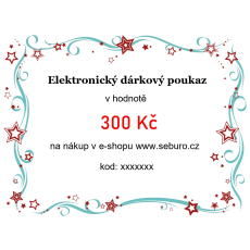 Elektronický dárkový poukaz v hodnotě 300 Kč