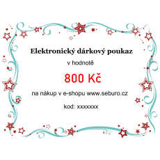 Elektronický dárkový poukaz v hodnotě 800 Kč