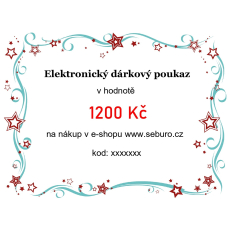 Elektronický dárkový poukaz v hodnotě 1200 Kč