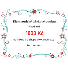Elektronický dárkový poukaz v hodnotě 1800 Kč