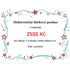 Elektronický dárkový poukaz v hodnotě 2500 Kč