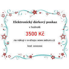 Elektronický dárkový poukaz v hodnotě 3500 Kč