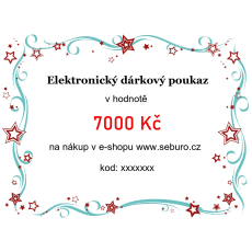 Elektronický dárkový poukaz v hodnotě 7000 Kč