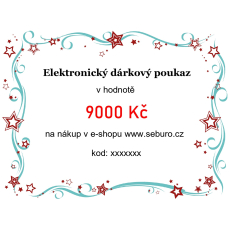 Elektronický dárkový poukaz v hodnotě 9000 Kč