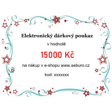 Elektronický dárkový poukaz v hodnotě 15000 Kč