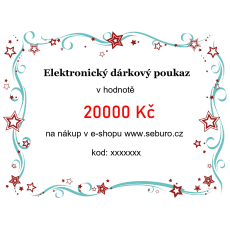 Elektronický dárkový poukaz v hodnotě 20000 Kč