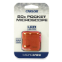 Kapesní mikroskop Carson MicroMini™ 20x LED+UV Oranžový