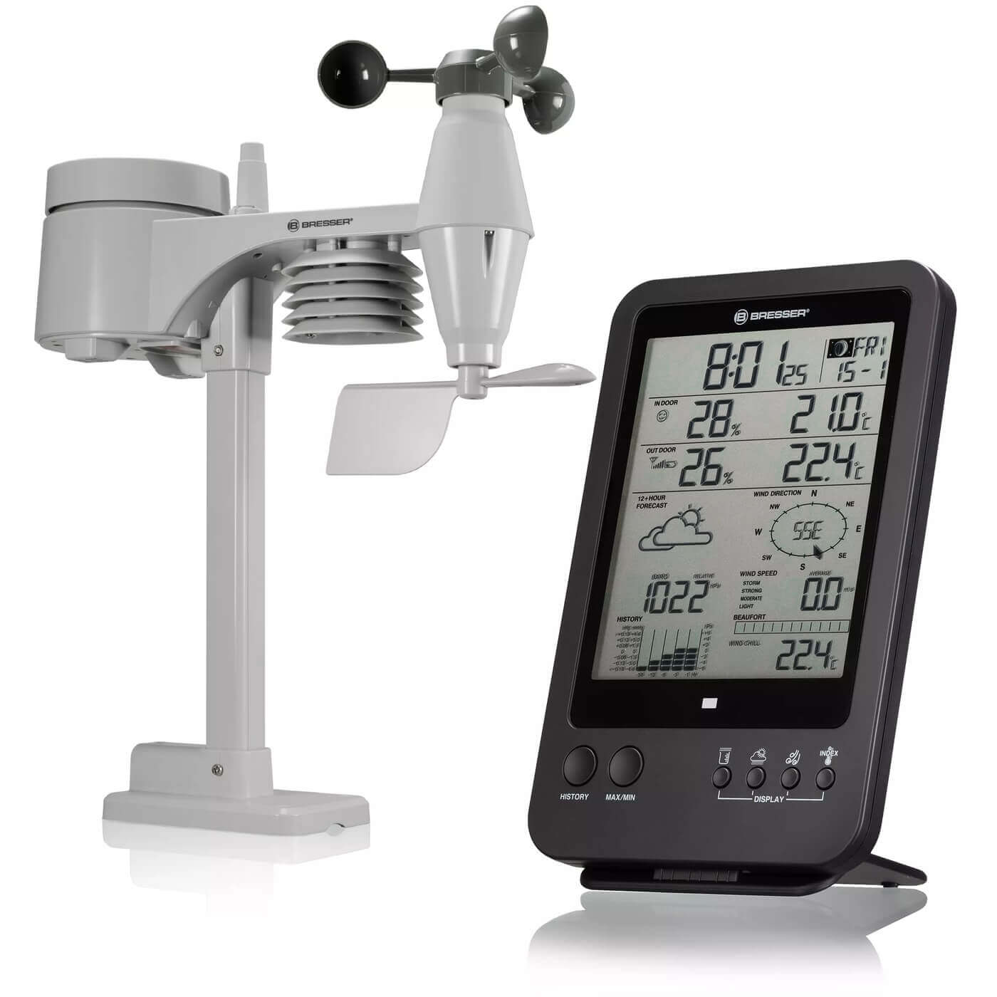 Meteostanice Bresser s čidlem 5-v-1