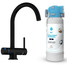 Vodní filtr pod dřez Dafi Flow Comfort s trojcestnou baterií VITO LED Black