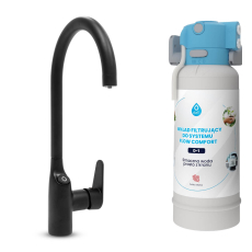 Vodní filtr pod dřez Dafi Flow Comfort s trojcestnou baterií COMO LED Black